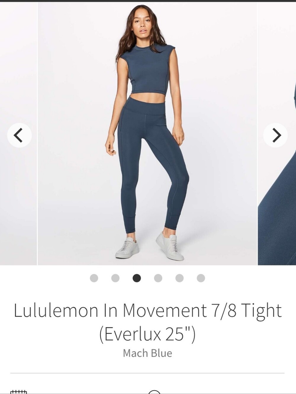 Lululemon In Movement 7/8 Everlux High-Rise Leggings Size 8 - Picture 4 of 11